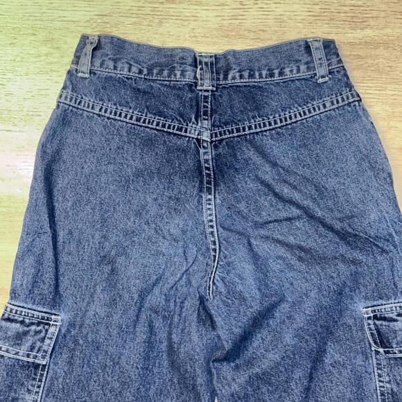 EUC Vintage Y2K Boys Side Stripe Wide Leg Cargo Jeans Size 10 Years - Picture 7 of 7